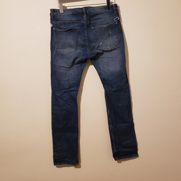 🦋H&M Distressed Quality Washed Denim Ripped Jeans - Picture 4 of 4